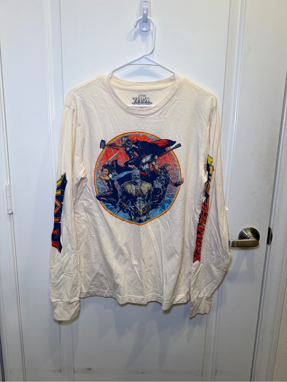 Like New Marvel Our Universe Thor Love & Thunder Unisex Long Sleeve Tee